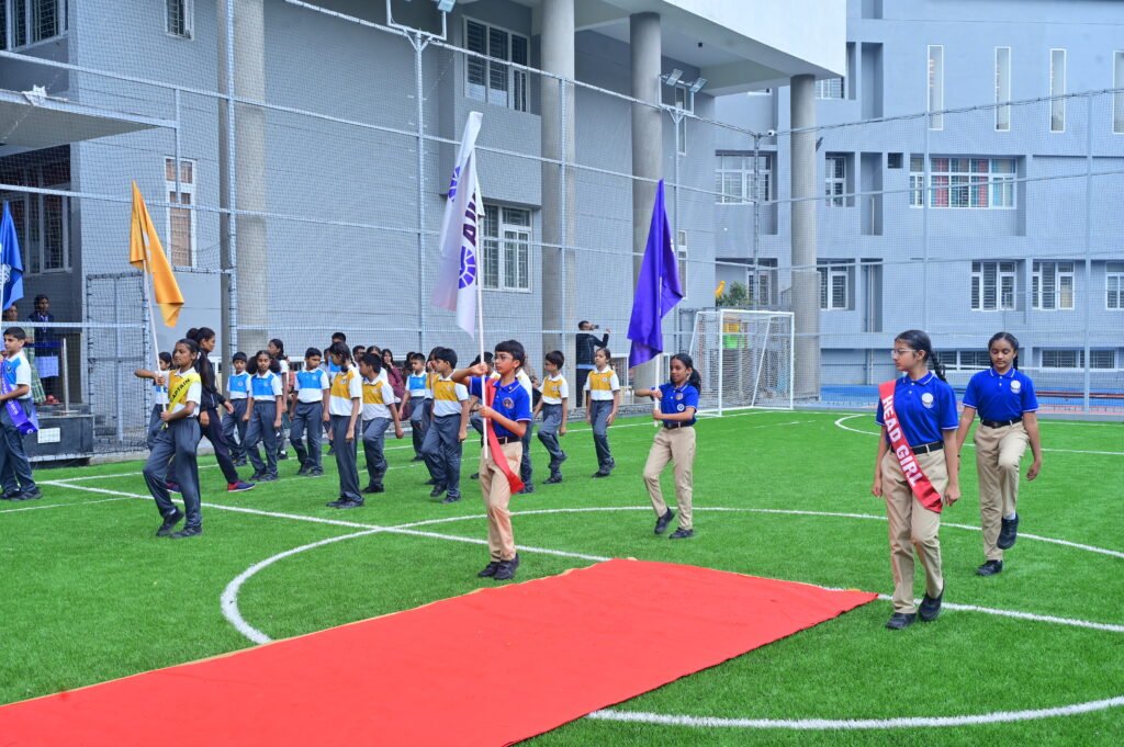 Aikya student leaders at ceremony